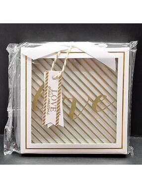 Vintage 2014 LOVE Kate Aspen, Glass Coasters